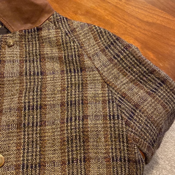 Dolce & Gabbana Brown Tweed Metallic Trench with Leather Detailing - Picture 14 of 14